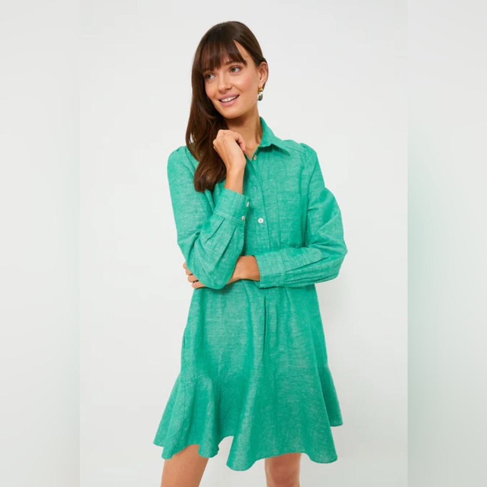 Tuckernuck Sea Green Callahan Shirt Dress